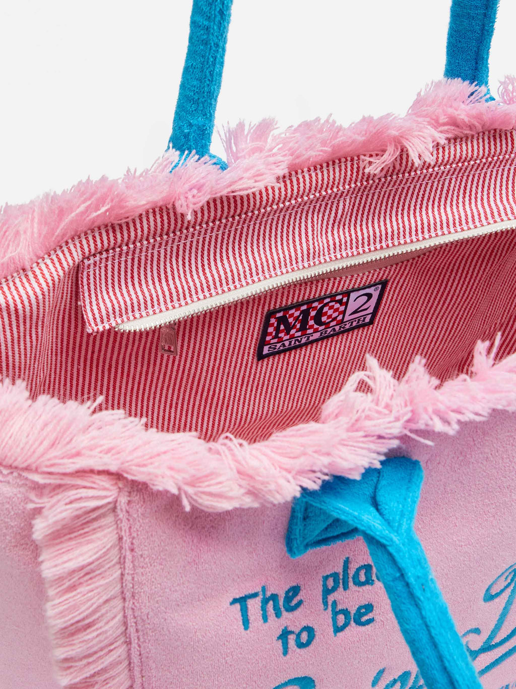 Pink terry Vanity Sponge tote bag - MC2 Saint Barth