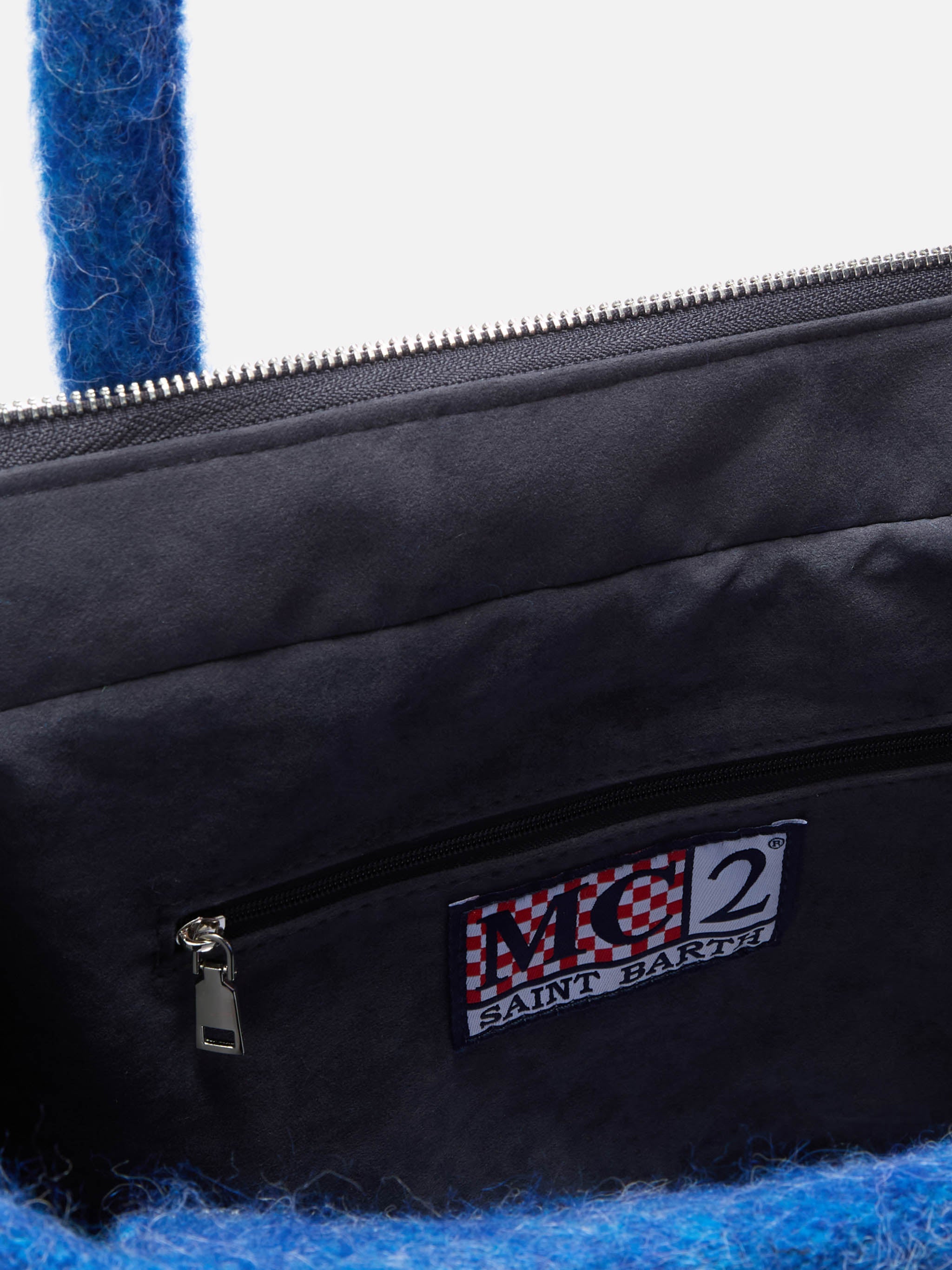 Borsa a spalla Vanity Blanket con frange laterali