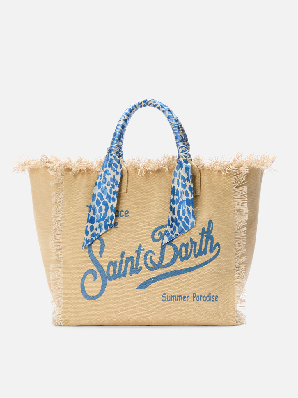 Borsa Vanity regular in canvas beige con twill removibile