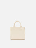 Borsa Vanity medium in pelle martellata avorio