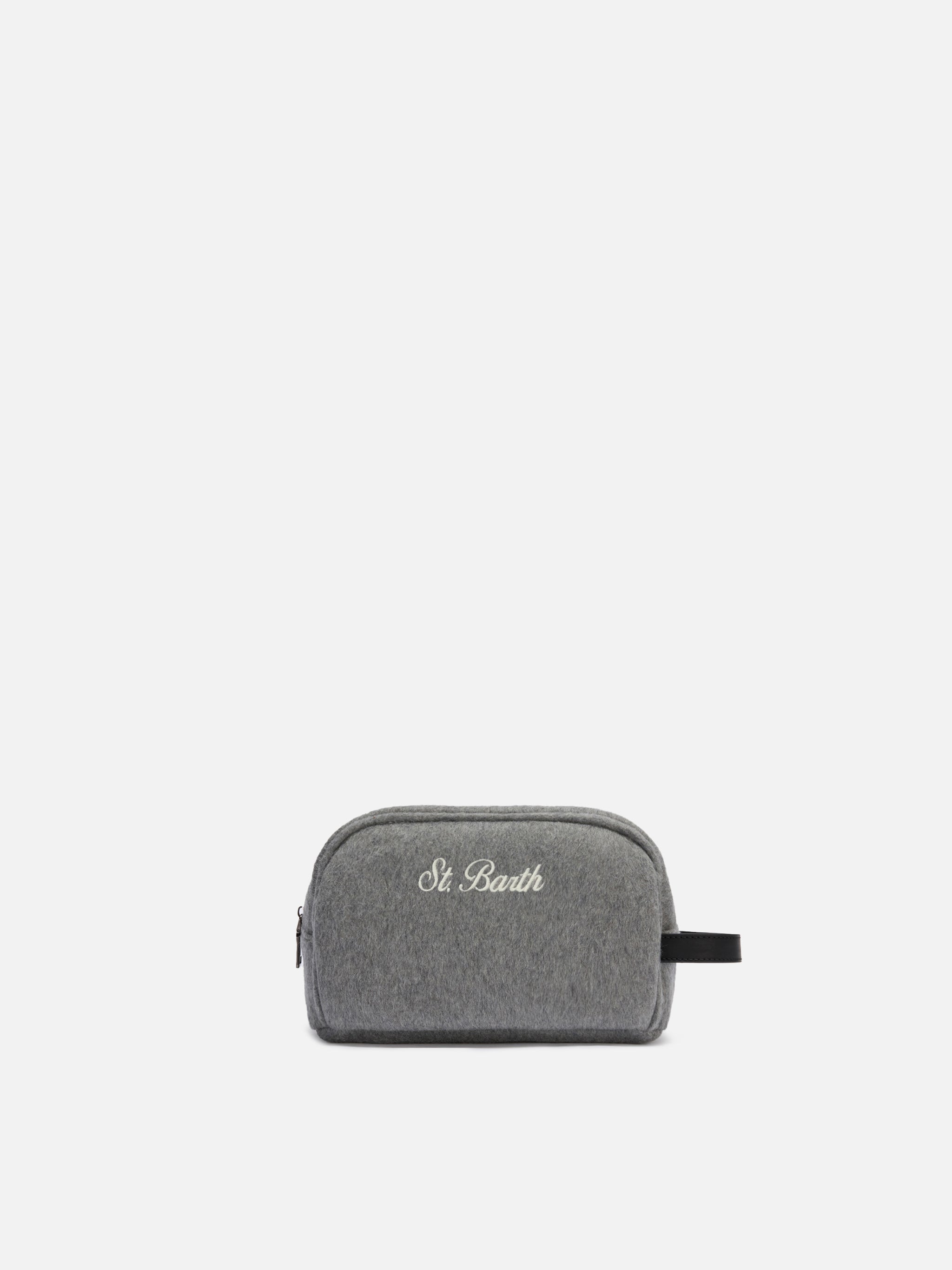 Vanity case Westwood Felt in misto lana grigio