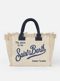 Off-white cotton canvas Vanity tote bag - MC2 Saint Barth