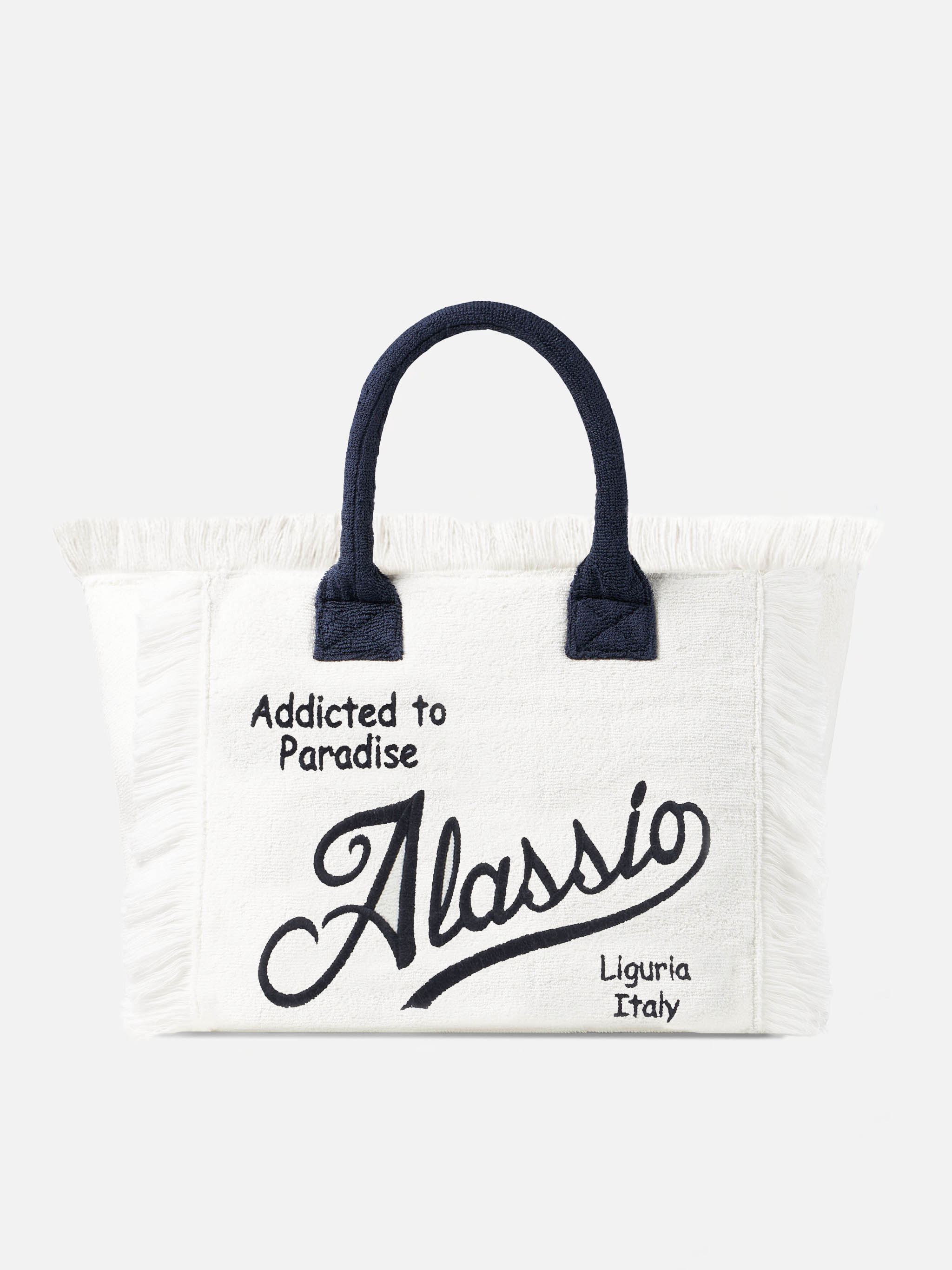 Vanity terry shoulder bag with Alassio embroidery - MC2 Saint Barth
