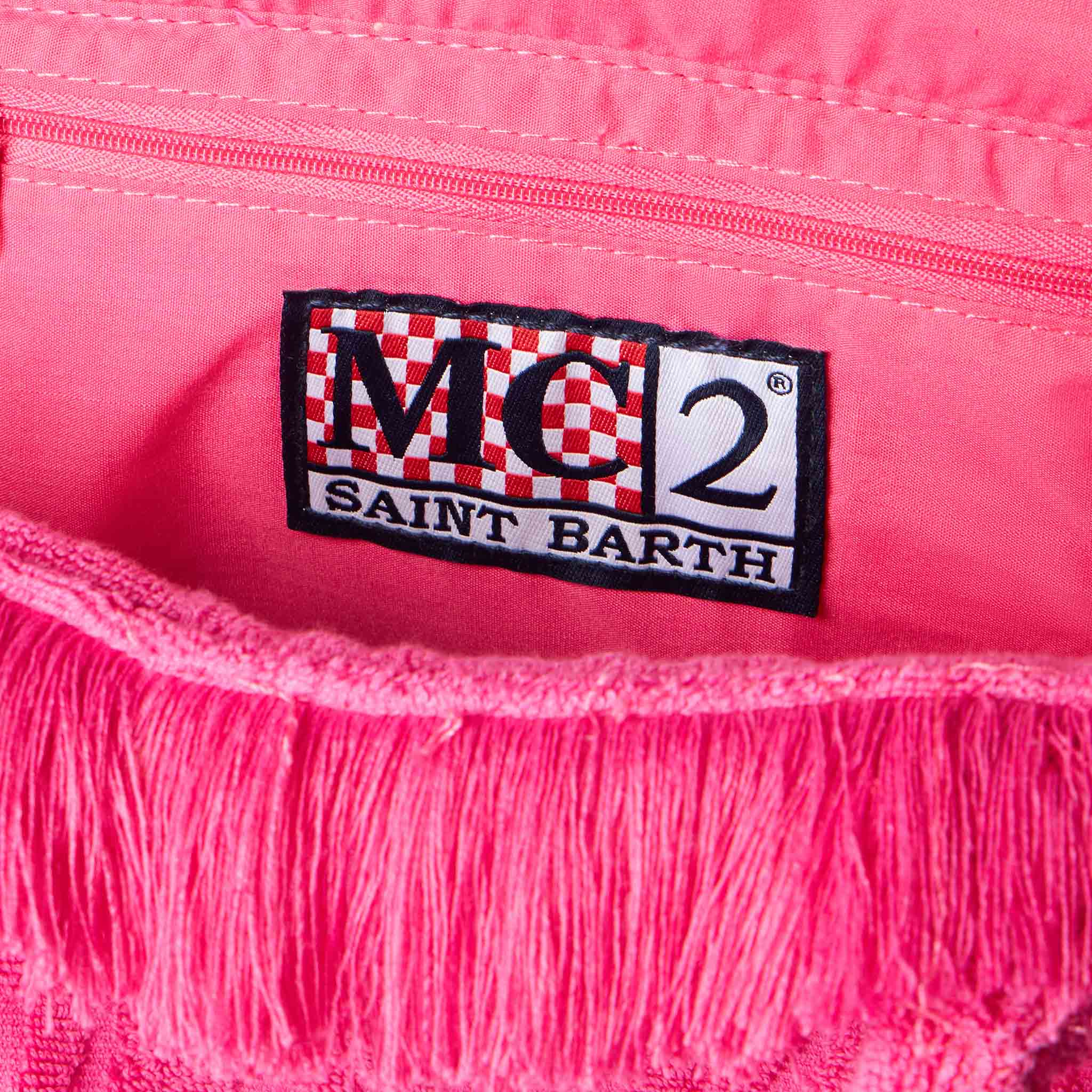 Colette Terry embossed fuchsia handbag - MC2 Saint Barth