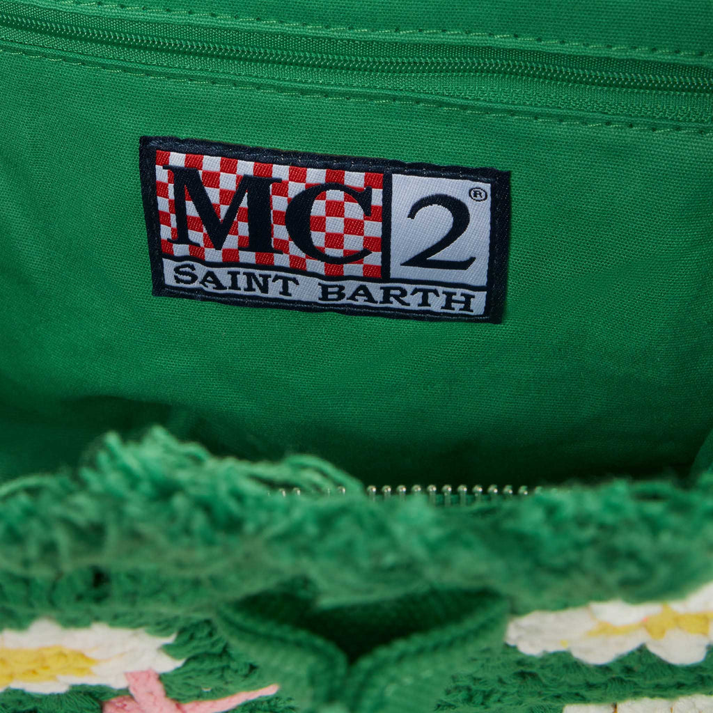 Colette handbag with crochet flower patches - MC2 Saint Barth