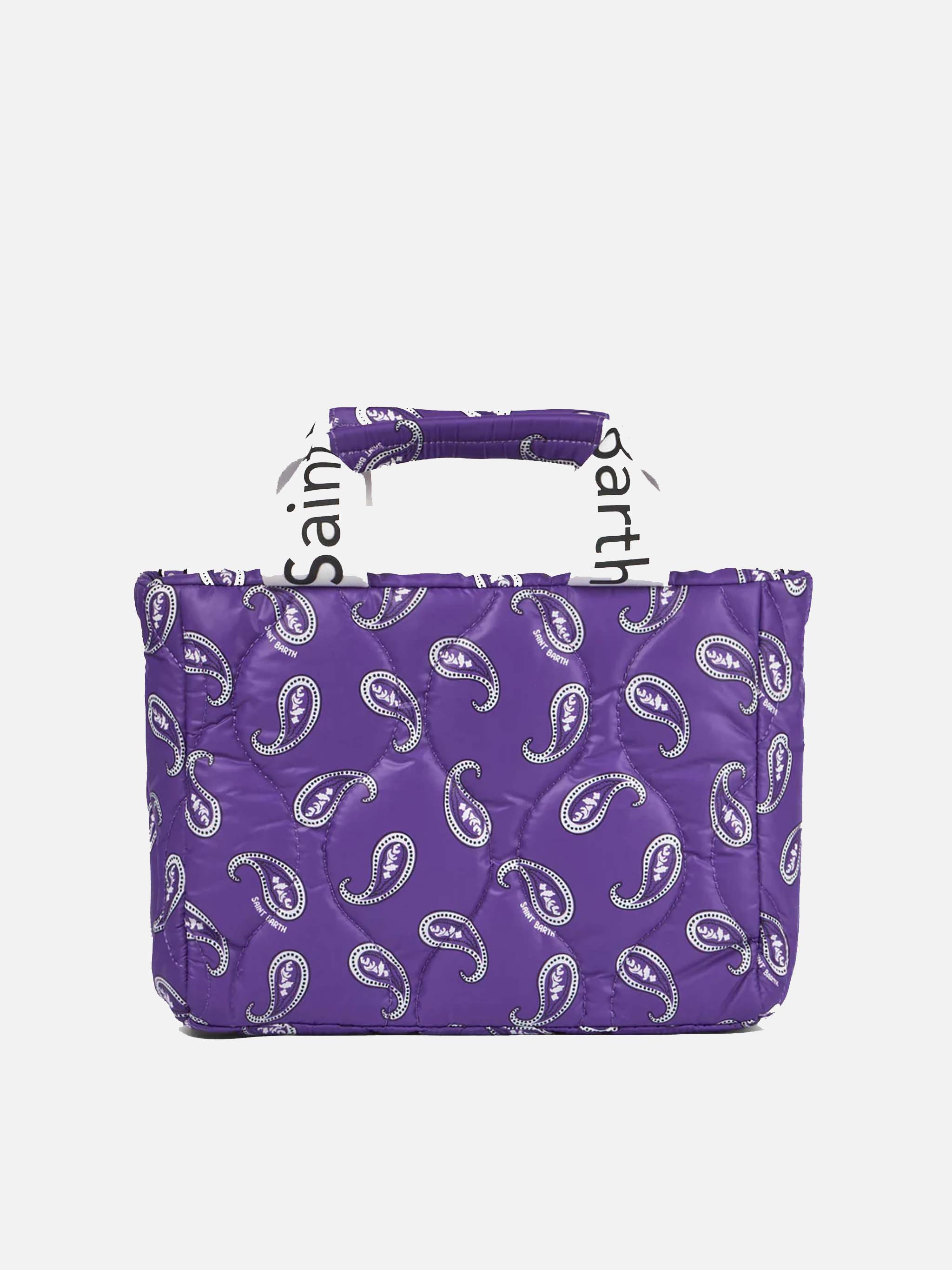 Puffer handbag with paisley print - MC2 Saint Barth
