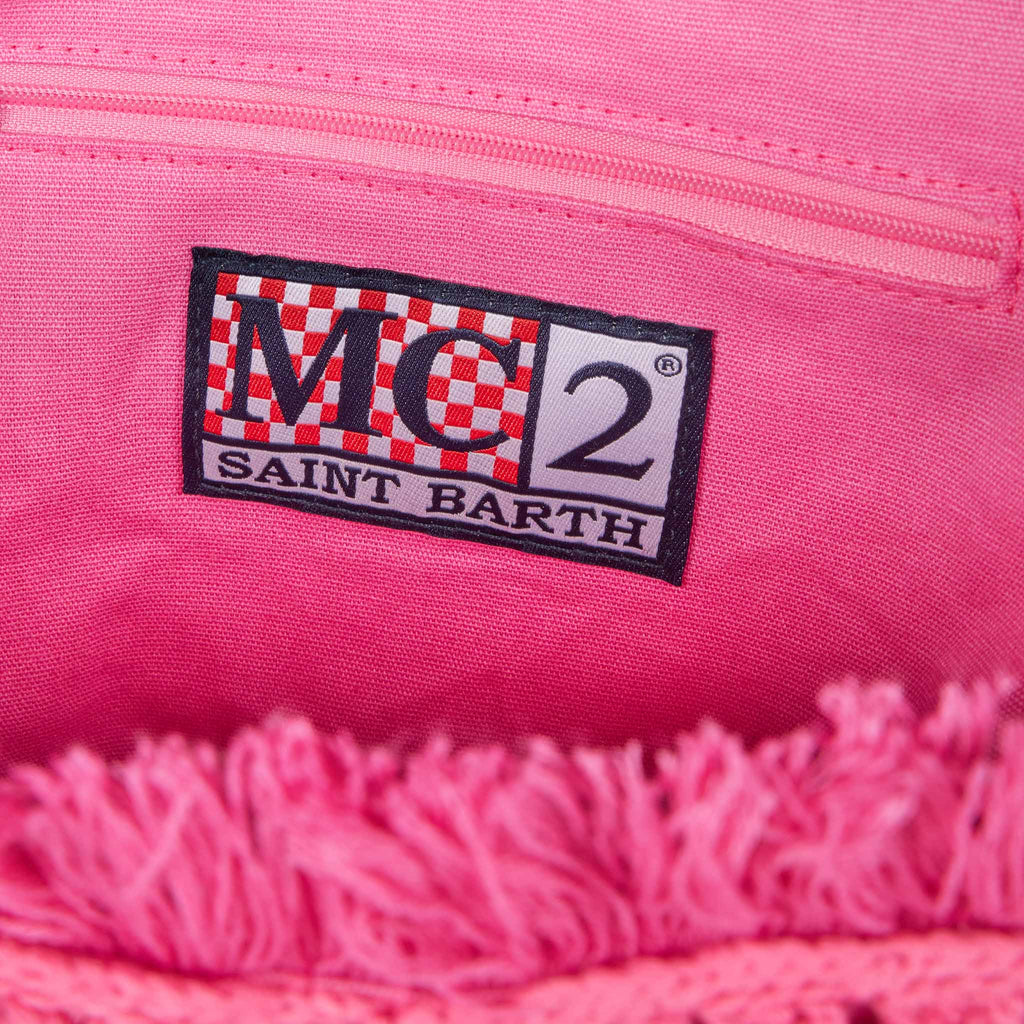 Colette handbag with crochet flower patches - MC2 Saint Barth