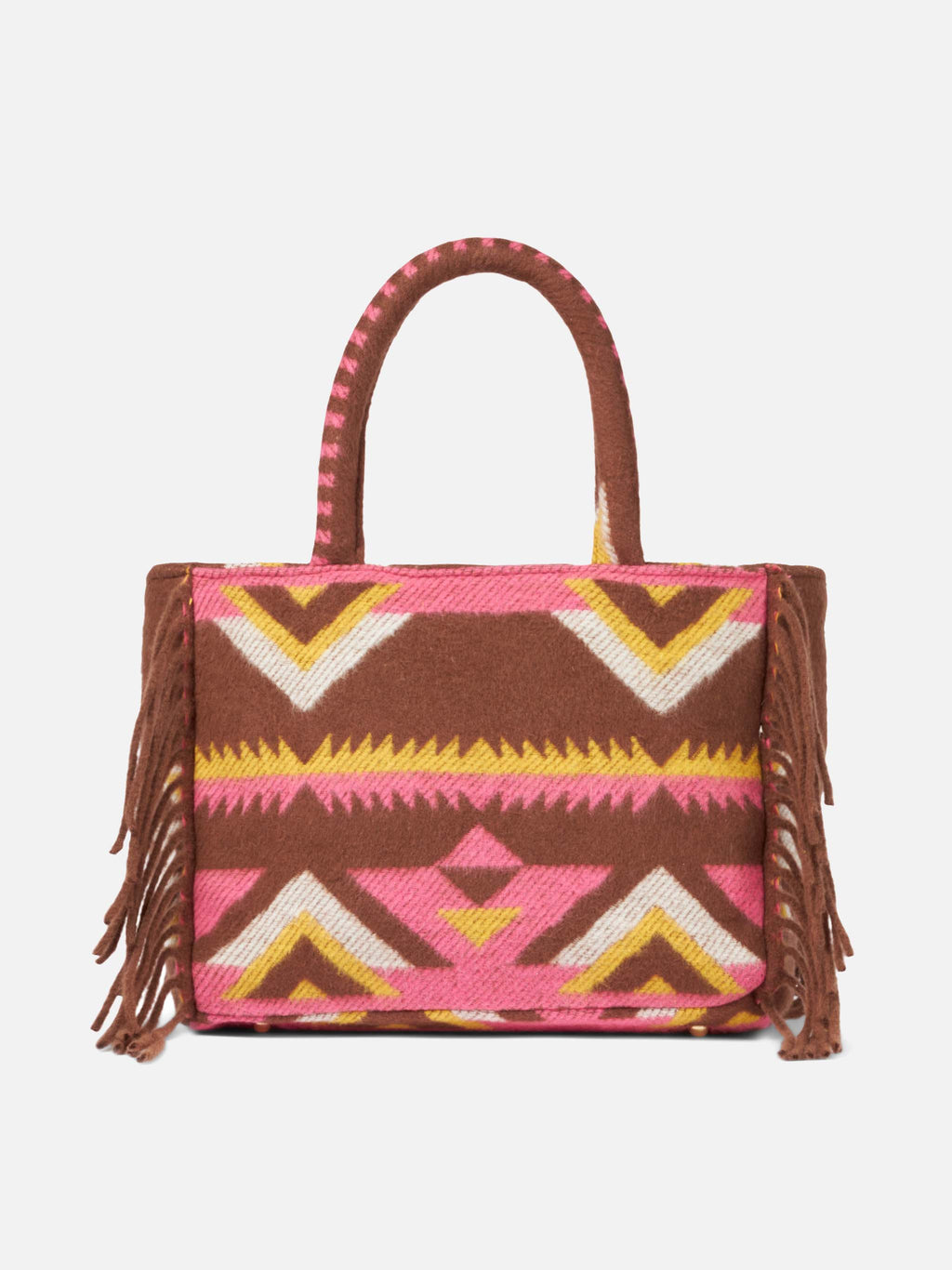 Colette blanket handbag with ethnic print - MC2 Saint Barth