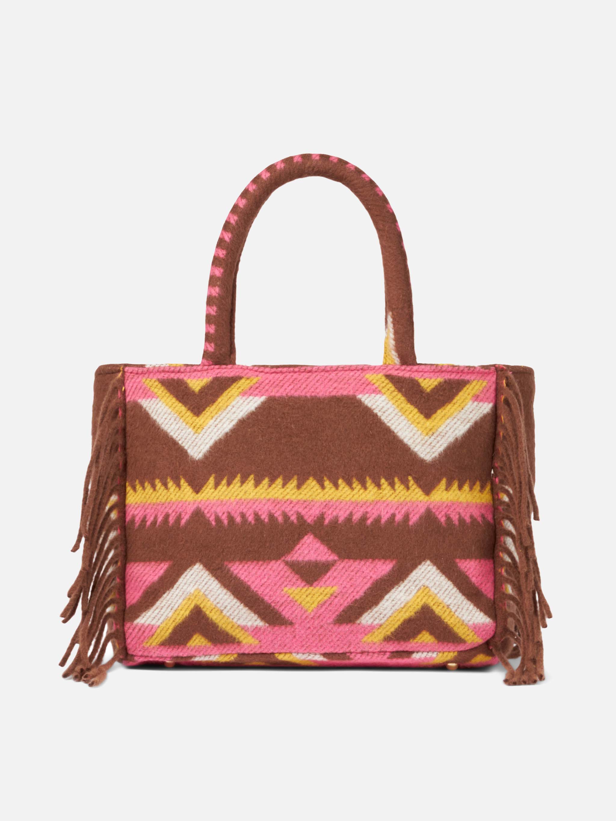 Colette blanket handbag with ethnic print - MC2 Saint Barth