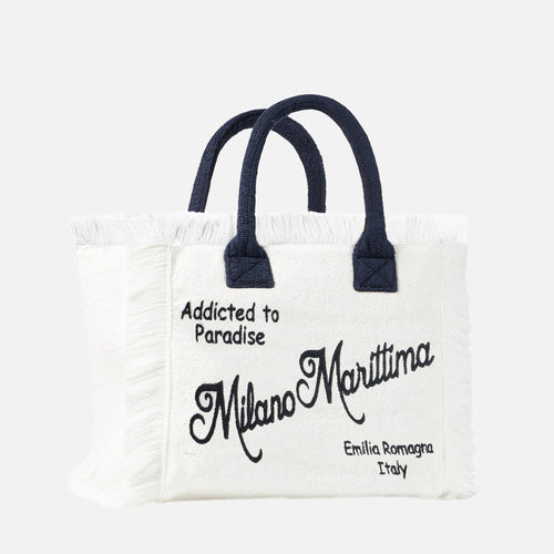 Vanity terry shoulder bag with Milano Marittima embroidery - MC2 Saint Barth