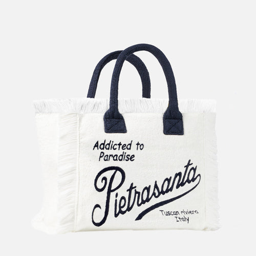 Vanity terry shoulder bag with Pietrasanta embroidery - MC2 Saint Barth