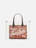 Vivian handbag with bandanna print and sherpa details - MC2 Saint Barth