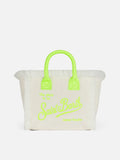 Colette white terry handbag with Saint Barth logo - MC2 Saint Barth